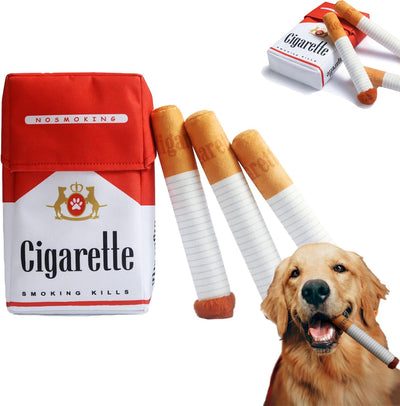 Dog Teething Squeaky Cigarettes Box Toy