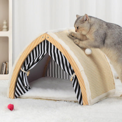Cat Sisal Scratching Cave Bed