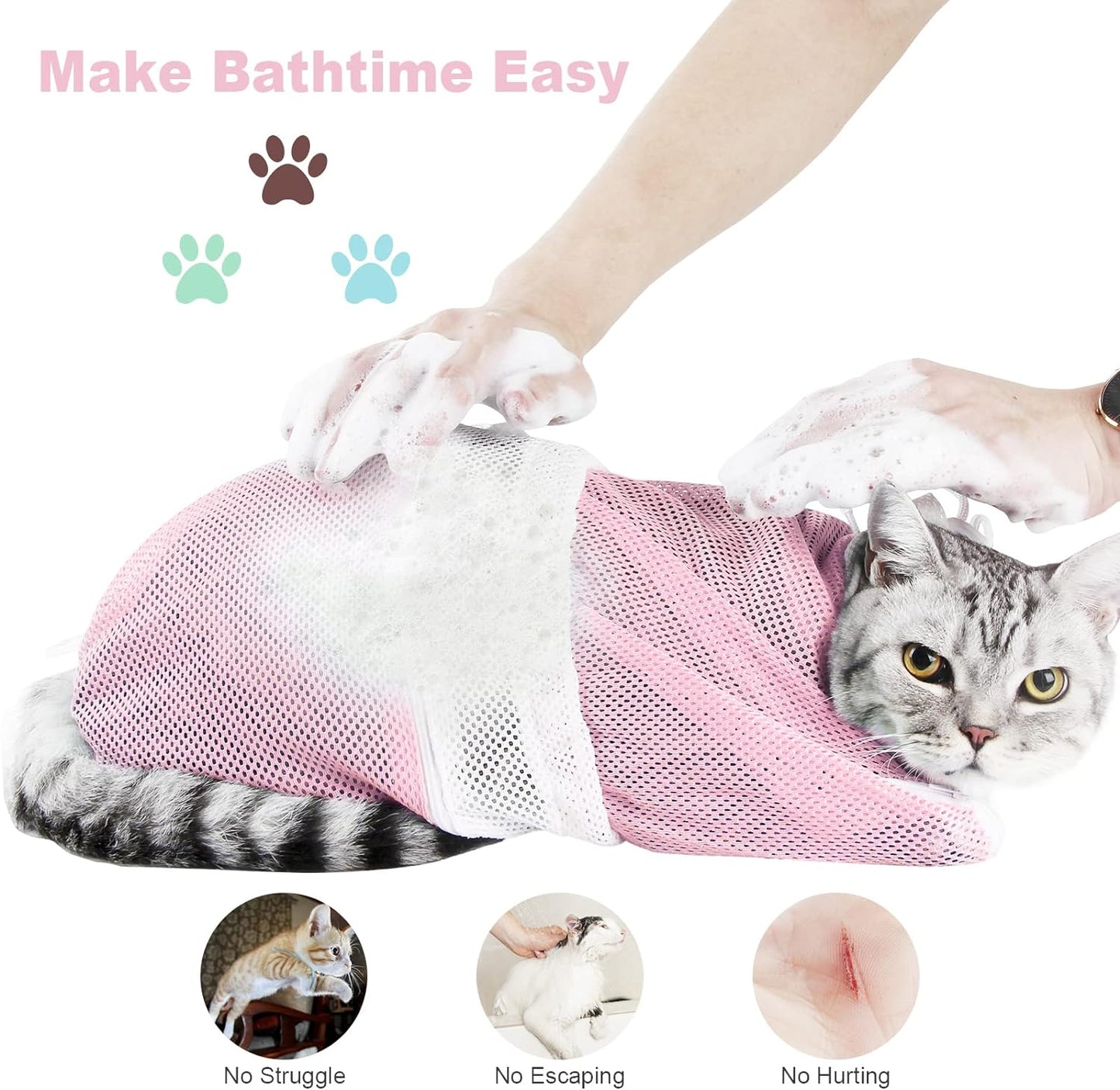 Cat Grooming Bath Set & Accessories