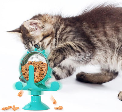 Pet Slow Feeder Windmill Spin Toy