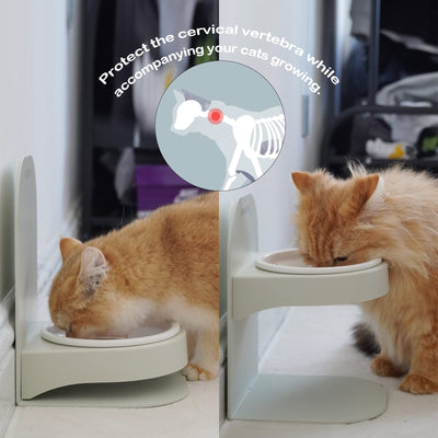 Cat Magnetic Adjustable Elevated Bowl