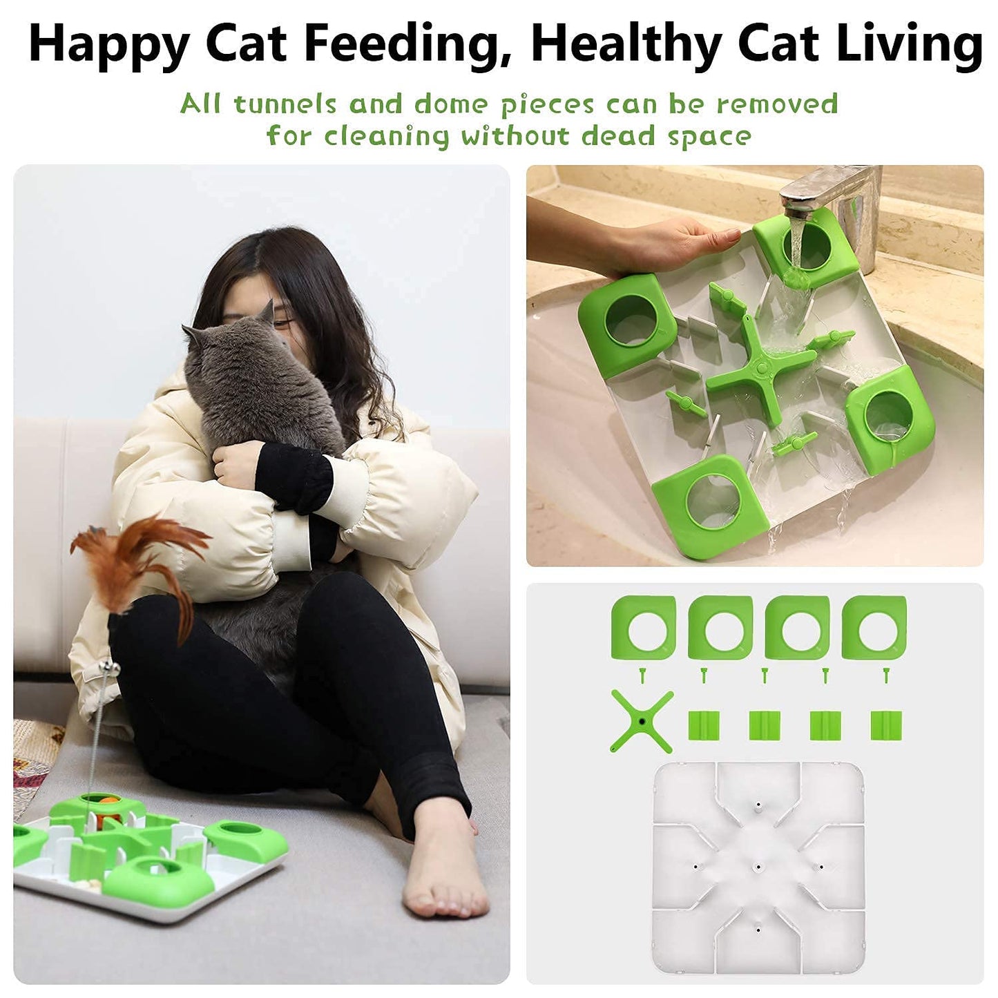 Cat Treat Maze Puzzle Feeder Toy