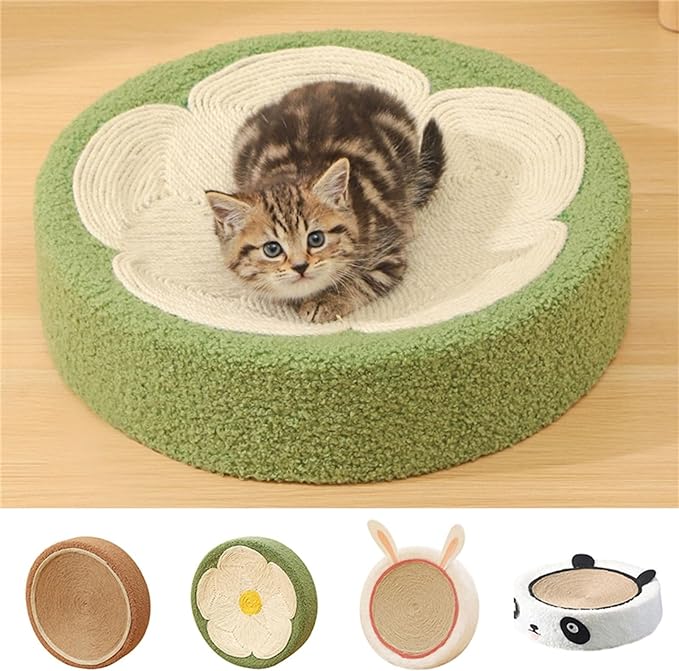 Cute Cat Scratcher Natural Sisal Bed