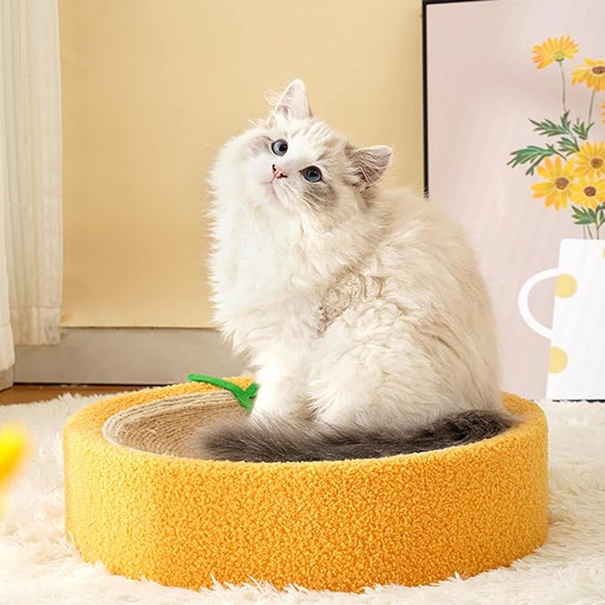 Cute Cat Scratcher Natural Sisal Bed