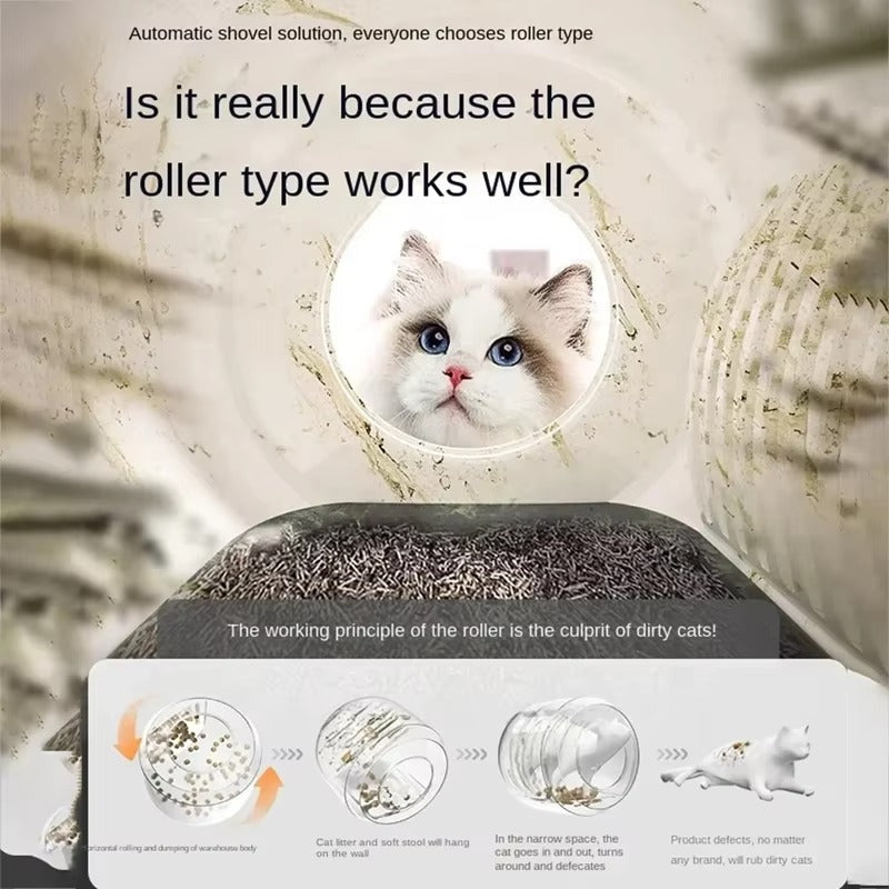 Cat Self-Cleaning Smart App Scoop Free Litter Box