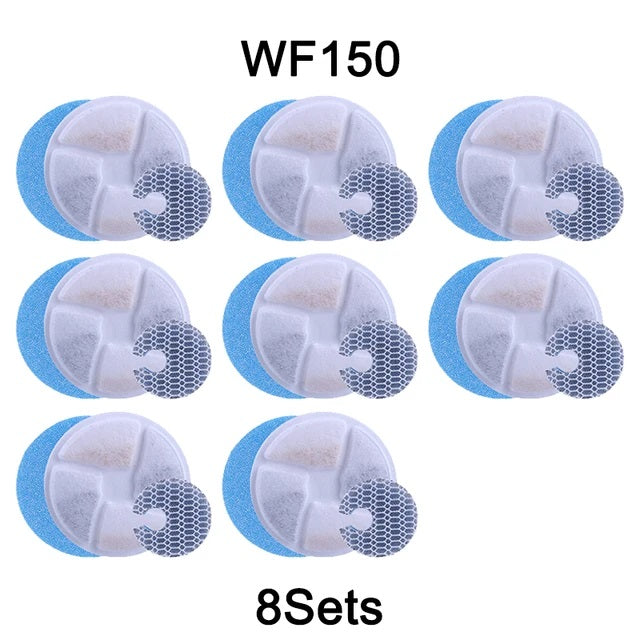 8 Pack Pet Water Fountain Replacement Filters