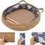 Cat Natural Straw Woven Nest Bed