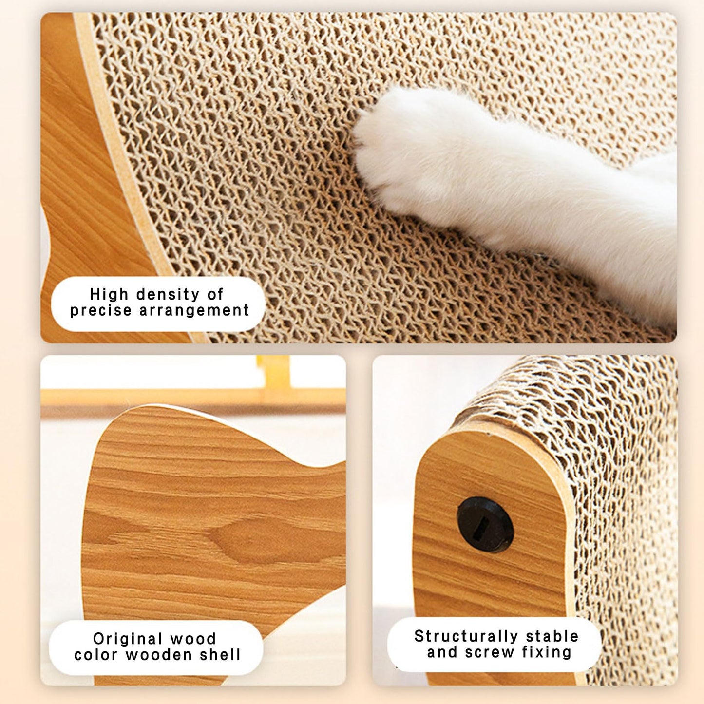 Cat Cardboard Sofa Scratcher Couch Bed