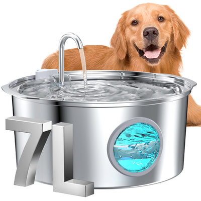 Dog 7L Stainless Steel Water Fountain Dispenser