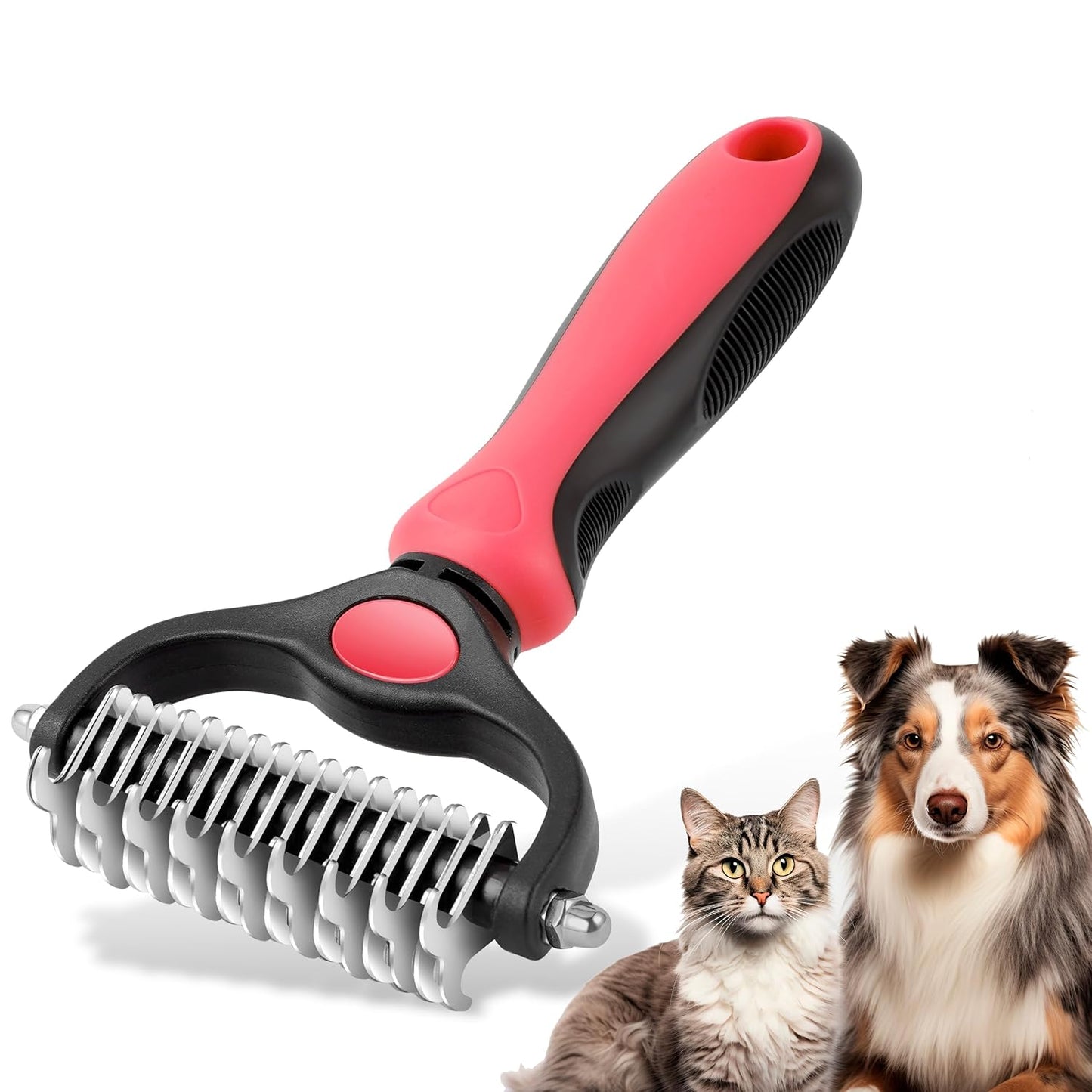 Pet Double-Sided Deshedding Comb