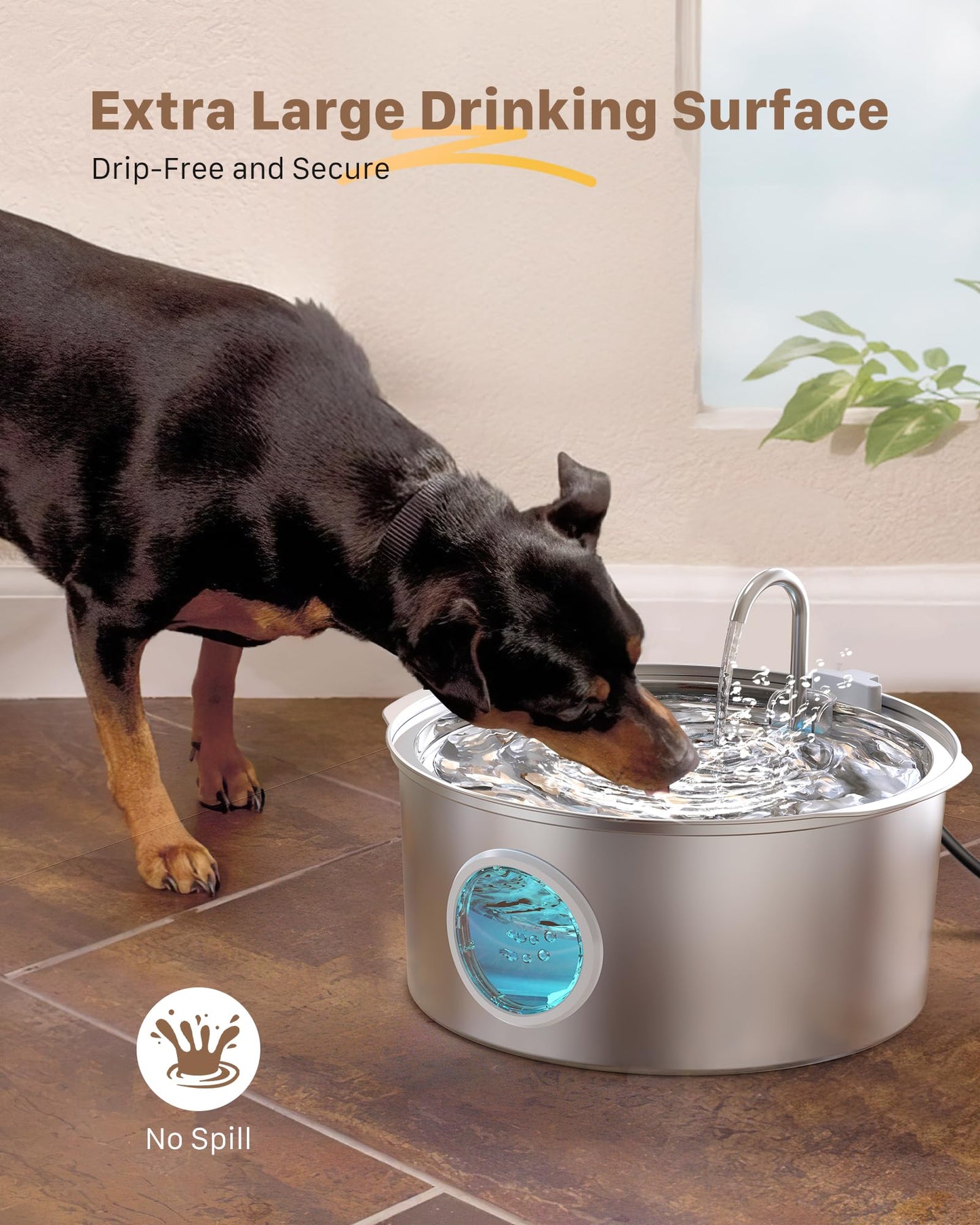 Dog 7L Stainless Steel Water Fountain Dispenser