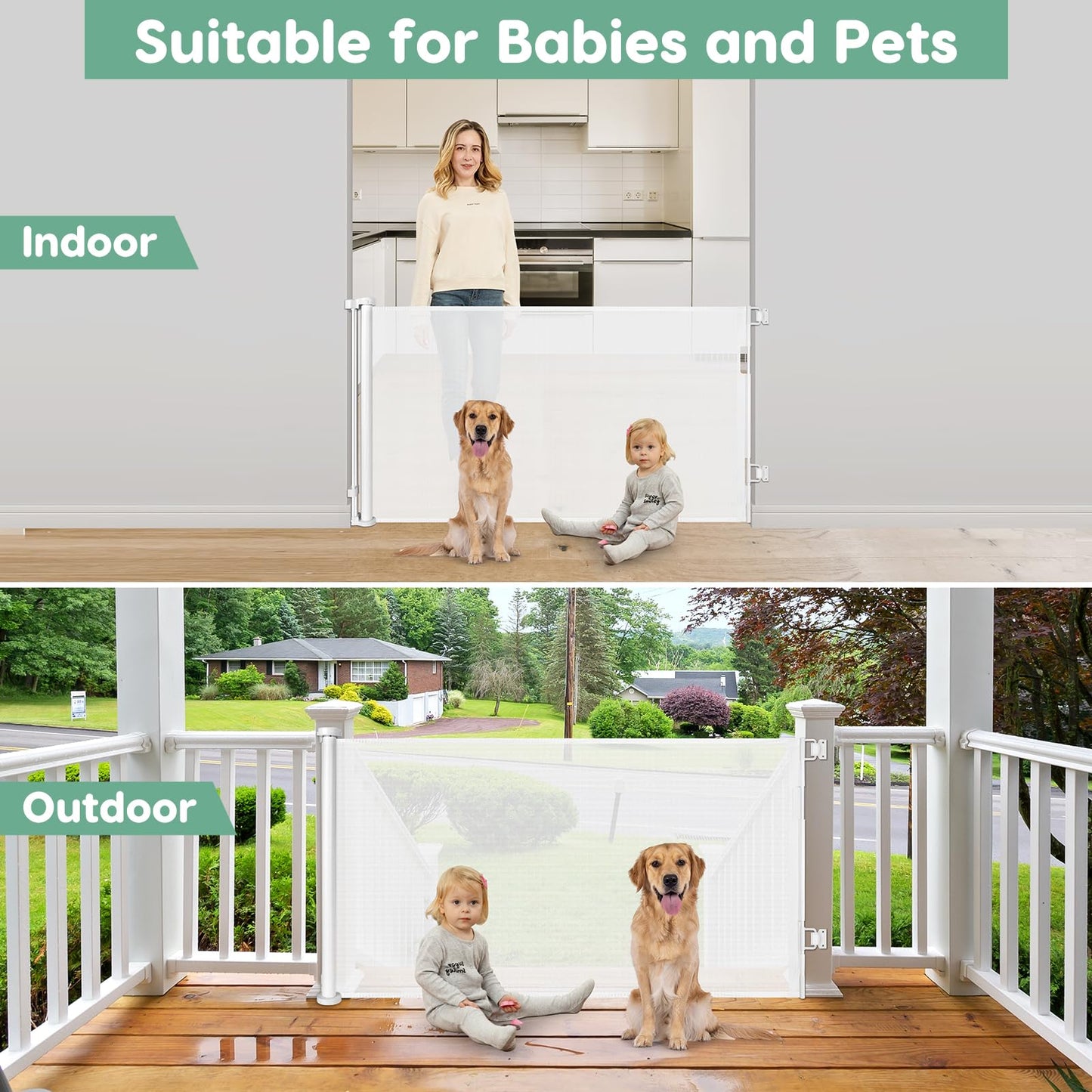 Dog Retractable Gate Barrier