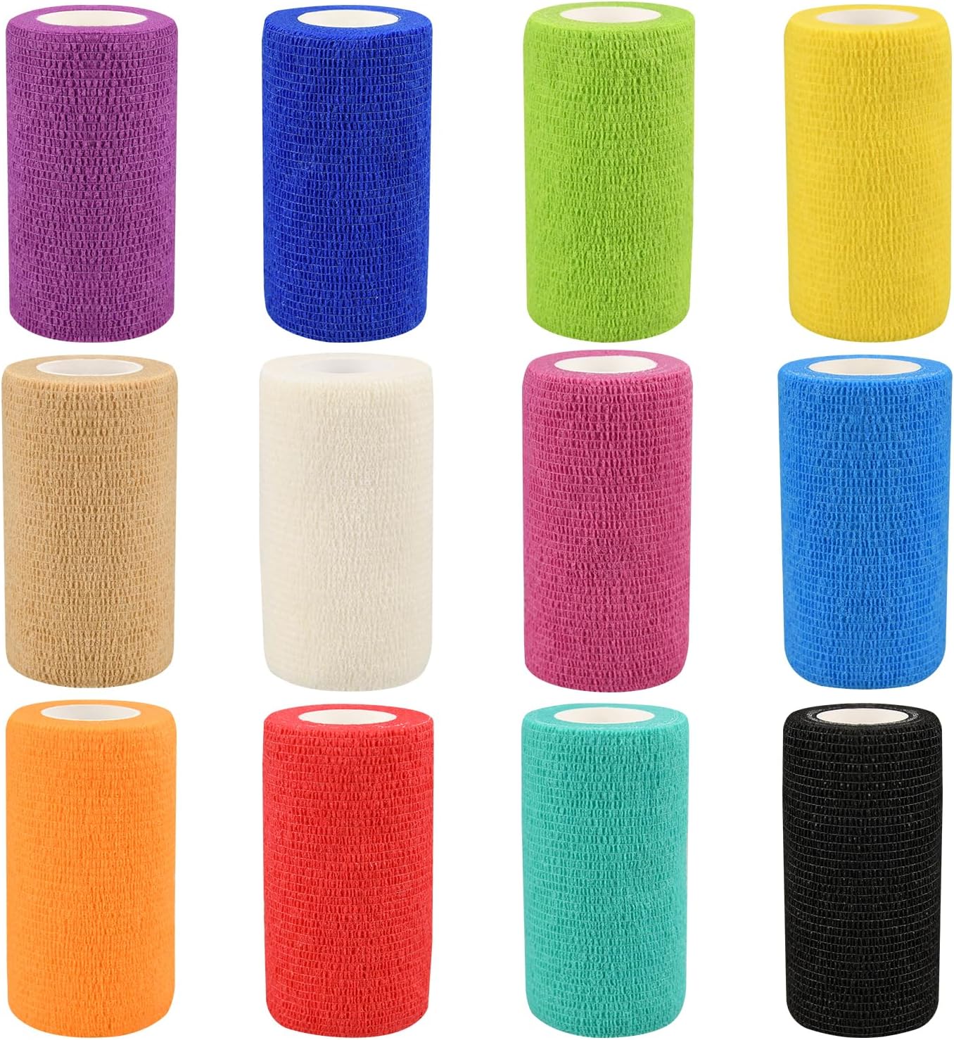 Self-Adhesive Multi-Colored Elastic Bandage Wraps