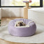 Cat 20" Round Plush Covered Cave Bed