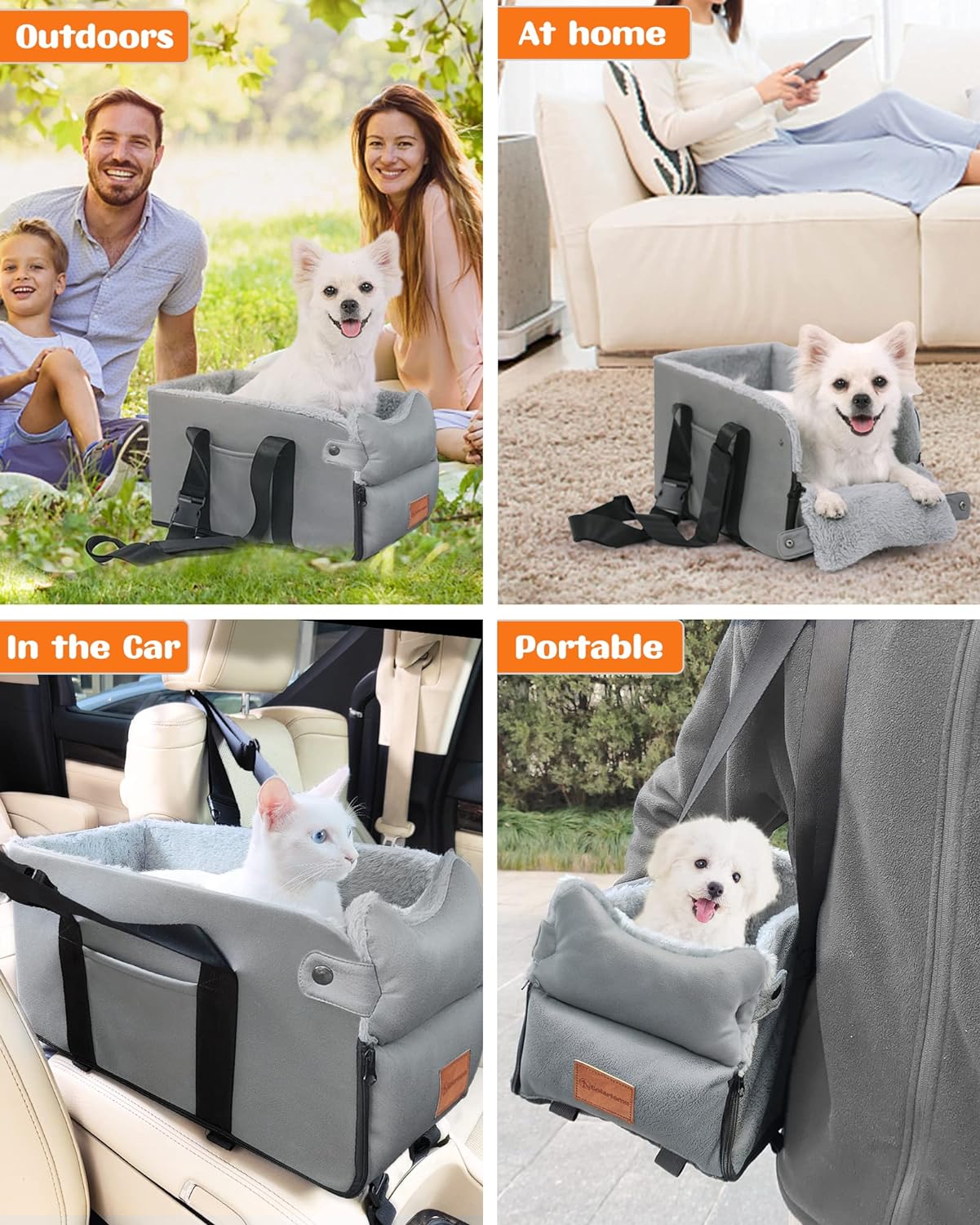 Pet Car Seat Center Armrest Console