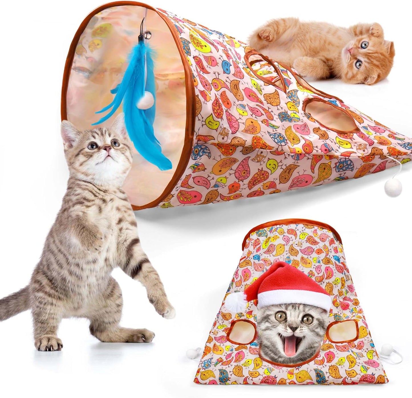 Cat Crinkle Tunnel Bag Toy
