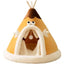 Pet Plush Tippy Tent Cave Bed