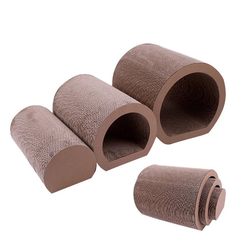 3-in-1 Cat Reversible Cardboard Scratcher Tube