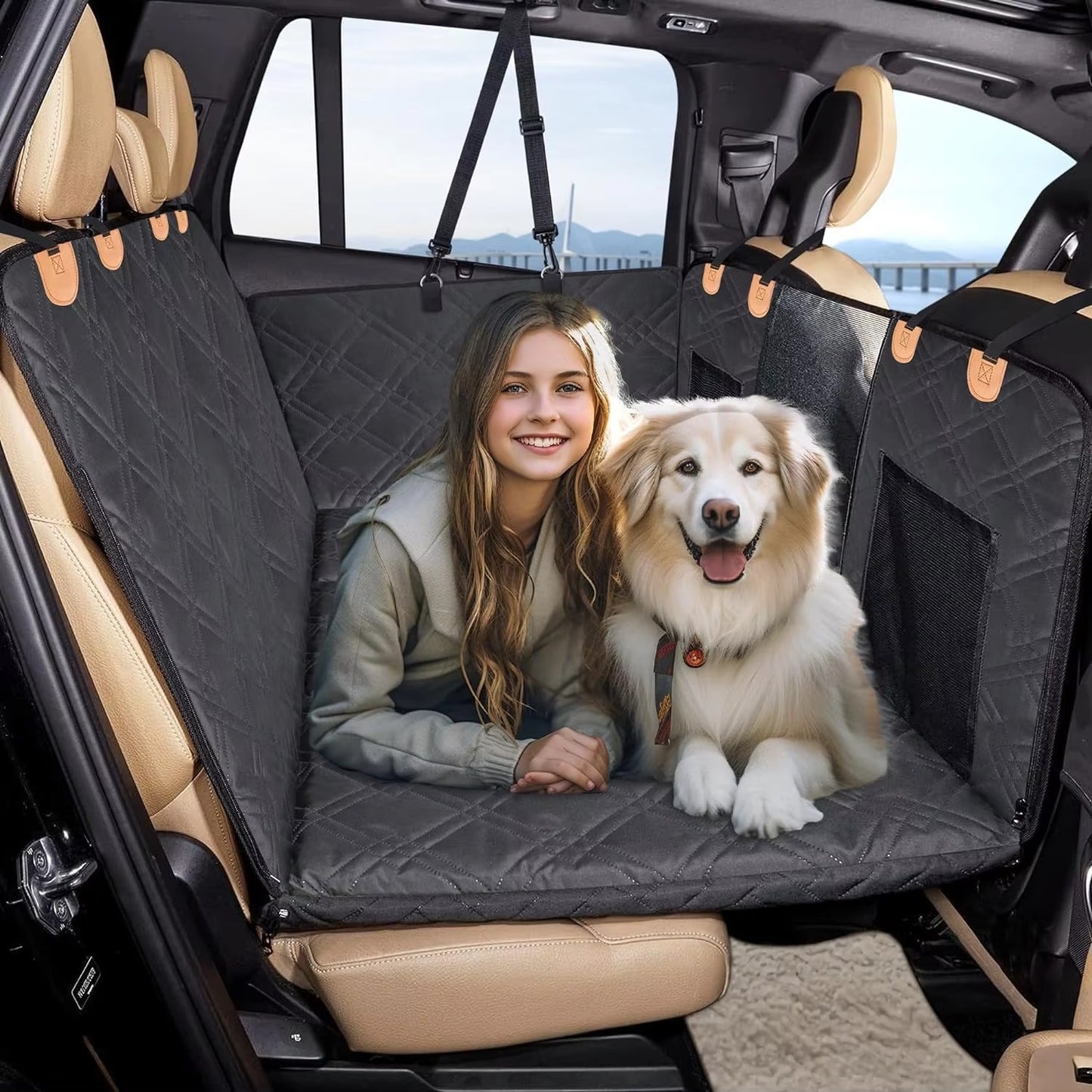 Dog Hard Bottom Car Seat Cover