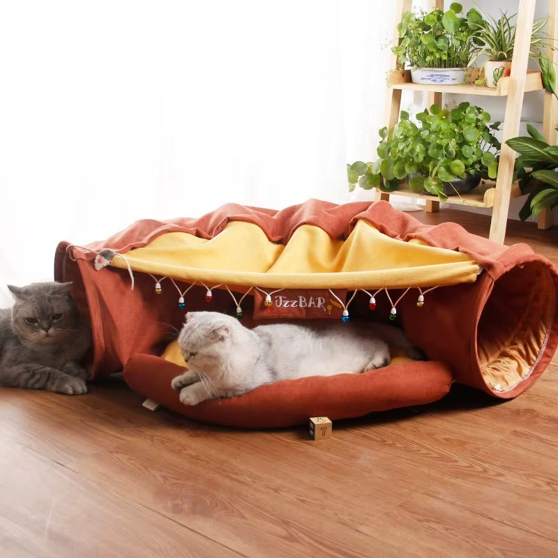 Cat Soft Foldable Tunnel Bed