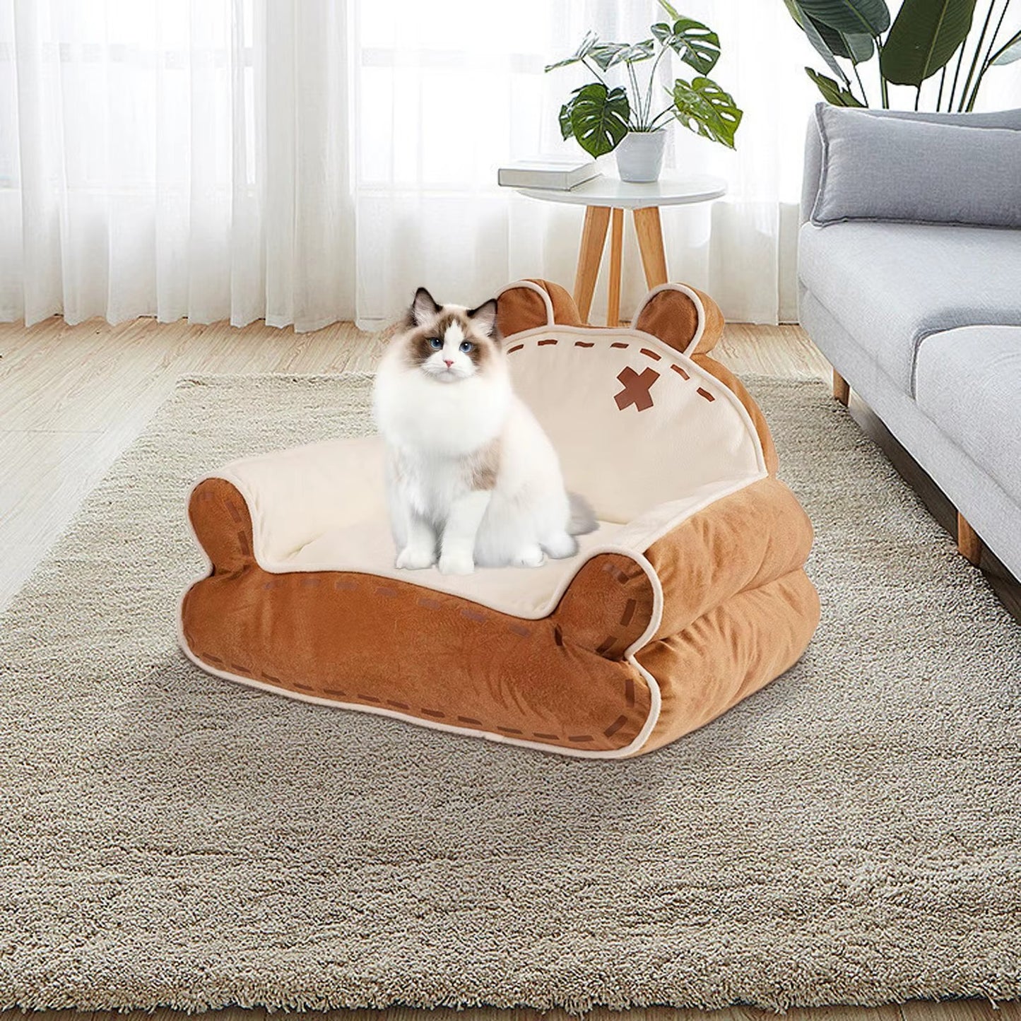 Pet Cute Plush Sofa Bed