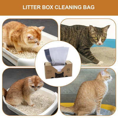 Cat Drawstring Litter Box Waste Liners