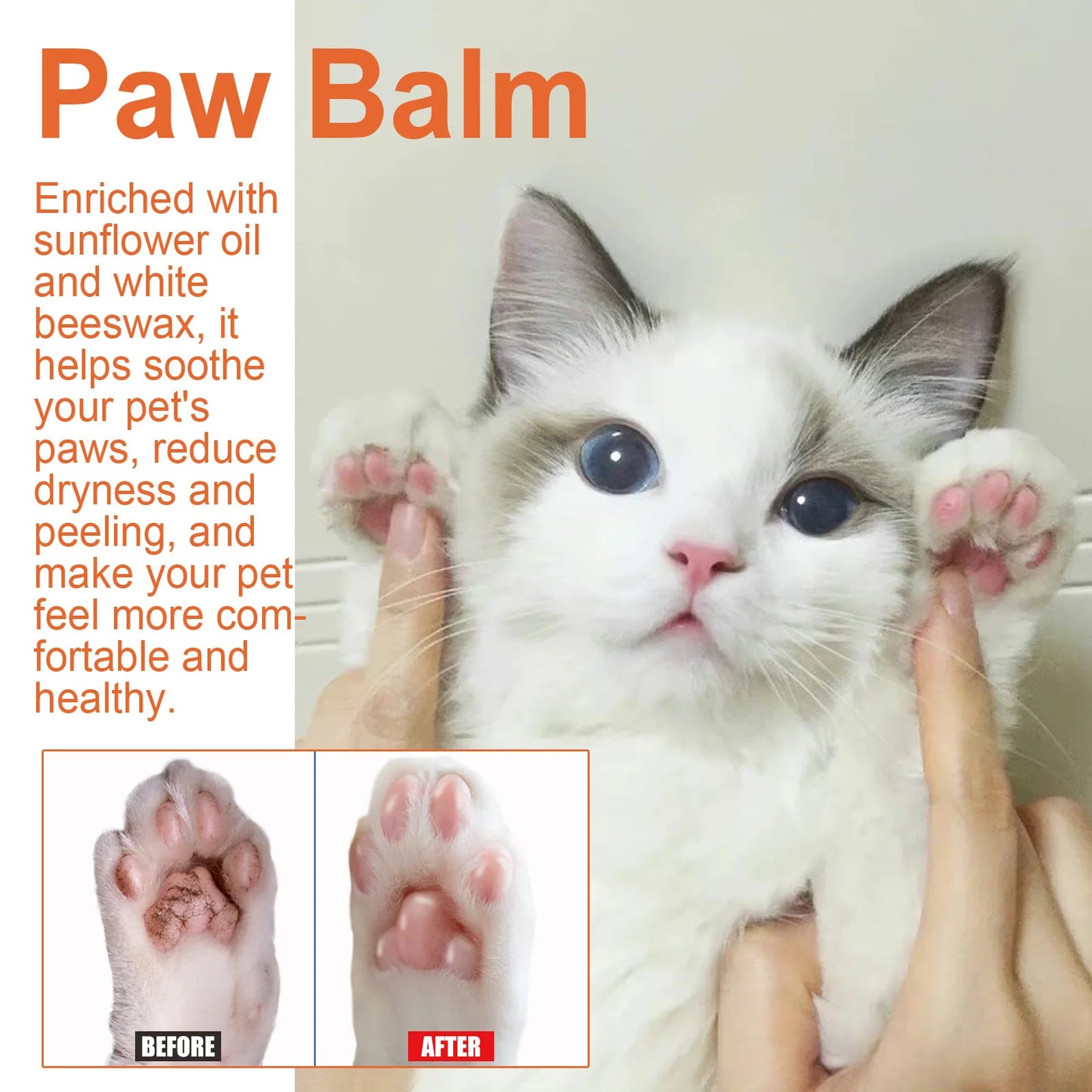 Organic Pet Paw Pad Balm for Soft Paws