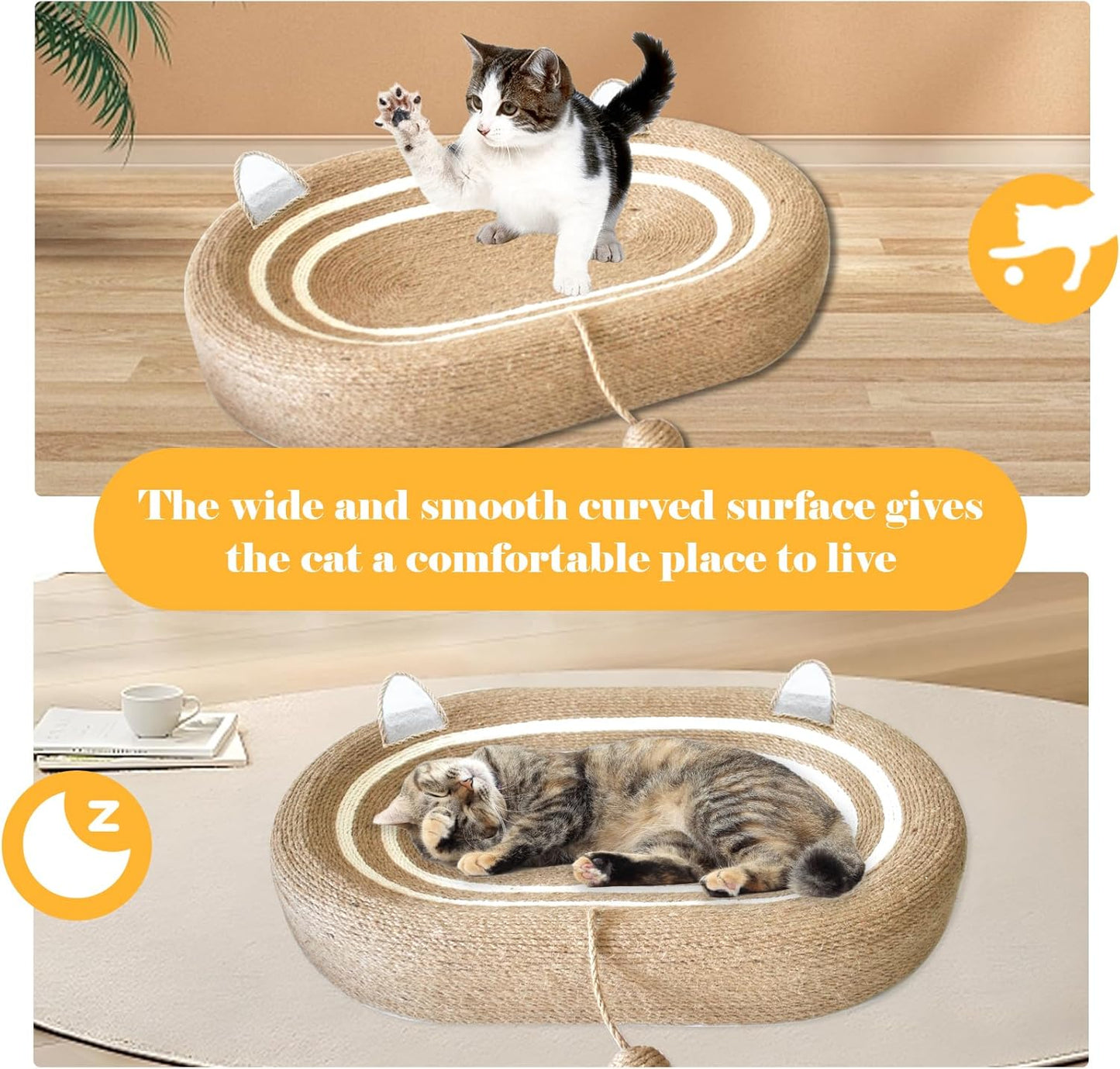 Cat Sisal Scratcher Lounge Bed