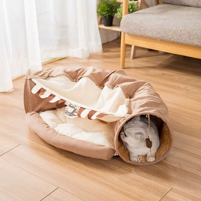 Cat Soft Foldable Tunnel Bed