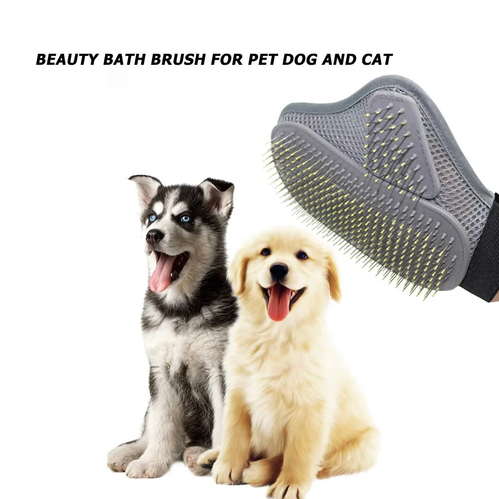 Pet Grooming Fur Remover Mitt Gloves