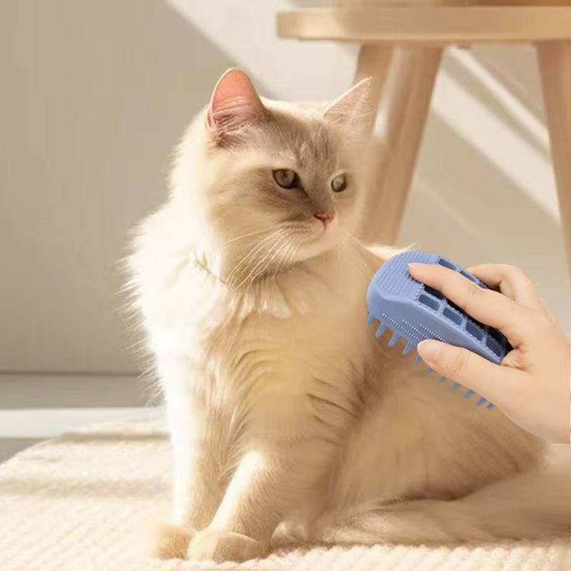 Pet Soft Silicone Grooming Bath Brush