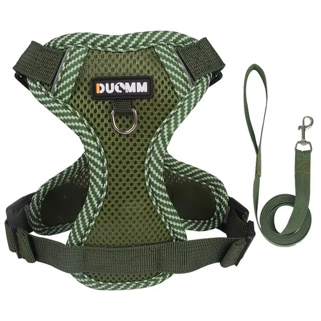 No Pull Reflective Harness & Leash For Small & Medium Dogs