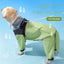 Dog Waterproof Hooded PetFace Raincoat