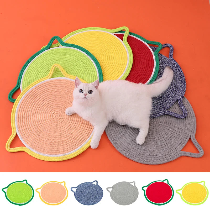 Cat Cotton Rope Scratch Mat Pad