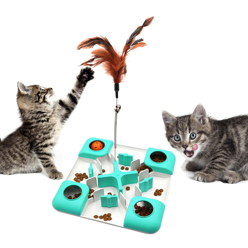 Cat Treat Maze Puzzle Feeder Toy