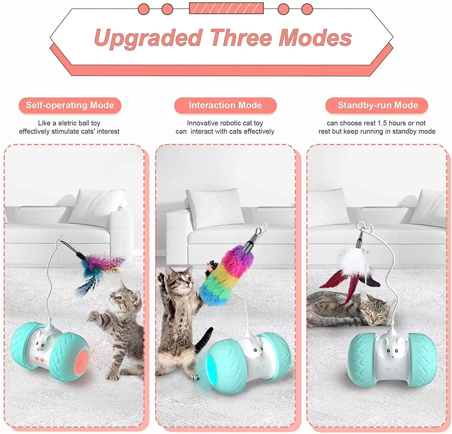 360 Smart Rotating Automatic Cat Toy