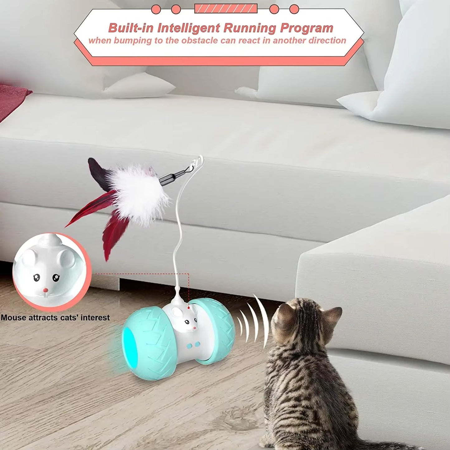 360 Smart Rotating Automatic Cat Toy