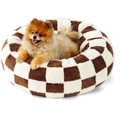 Pet Plush Tunnel Donut Bed