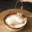 Cat Woven Rope Rattan Basket Bed