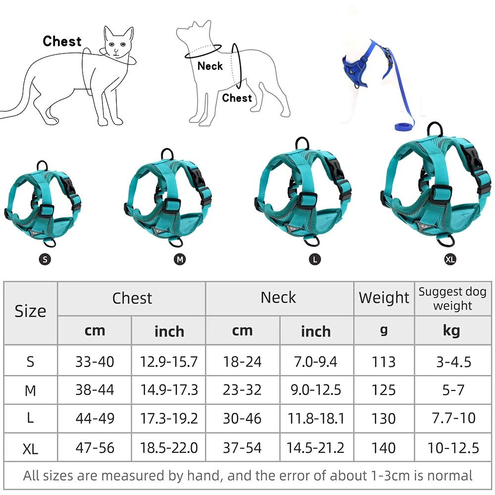 Cat Heavy Duty Harness & Leash Set