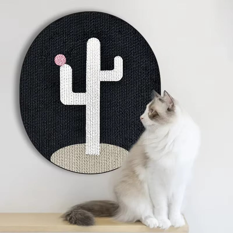 Cat Cactus Pattern Cardboard Scratch Pad