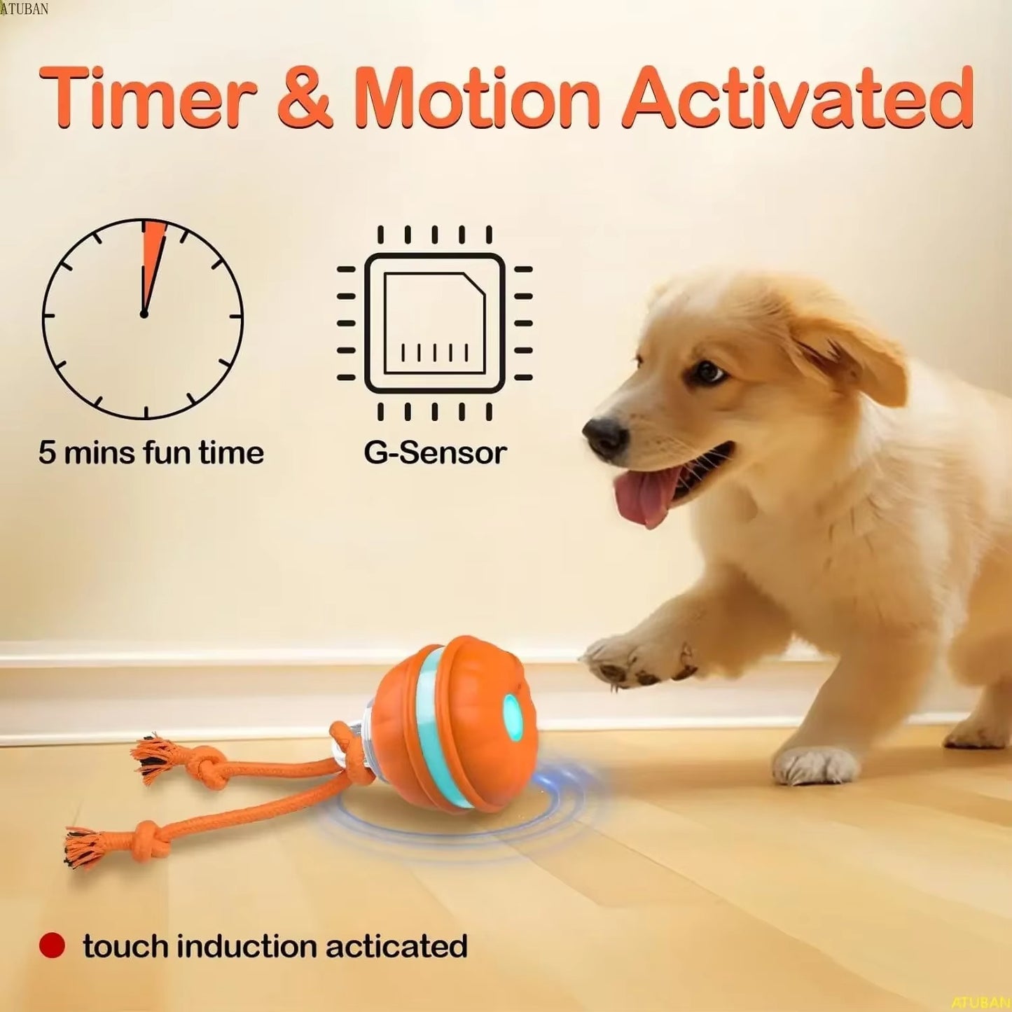 Dog Motion Activated Automatic Ball Toy