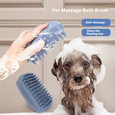 Pet Soft Silicone Grooming Bath Brush