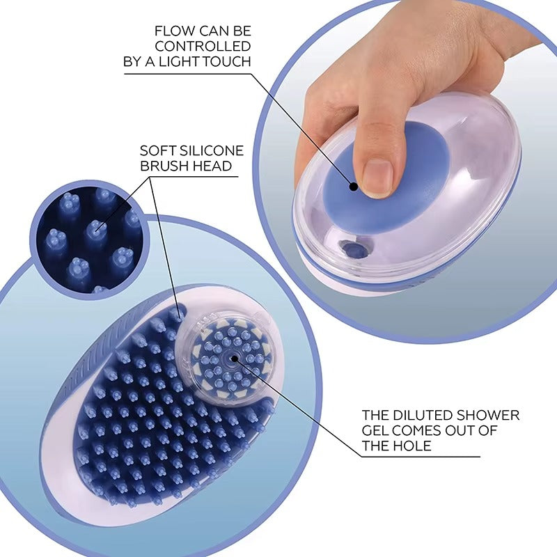 Pet Silicone Bath Brush