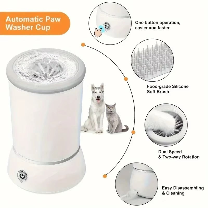 Automatic Dog Paw Cleaner & Massager