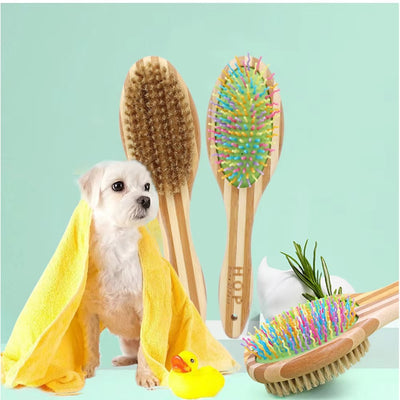 Pet 2-N-1 Hair Removal Grooming Brush