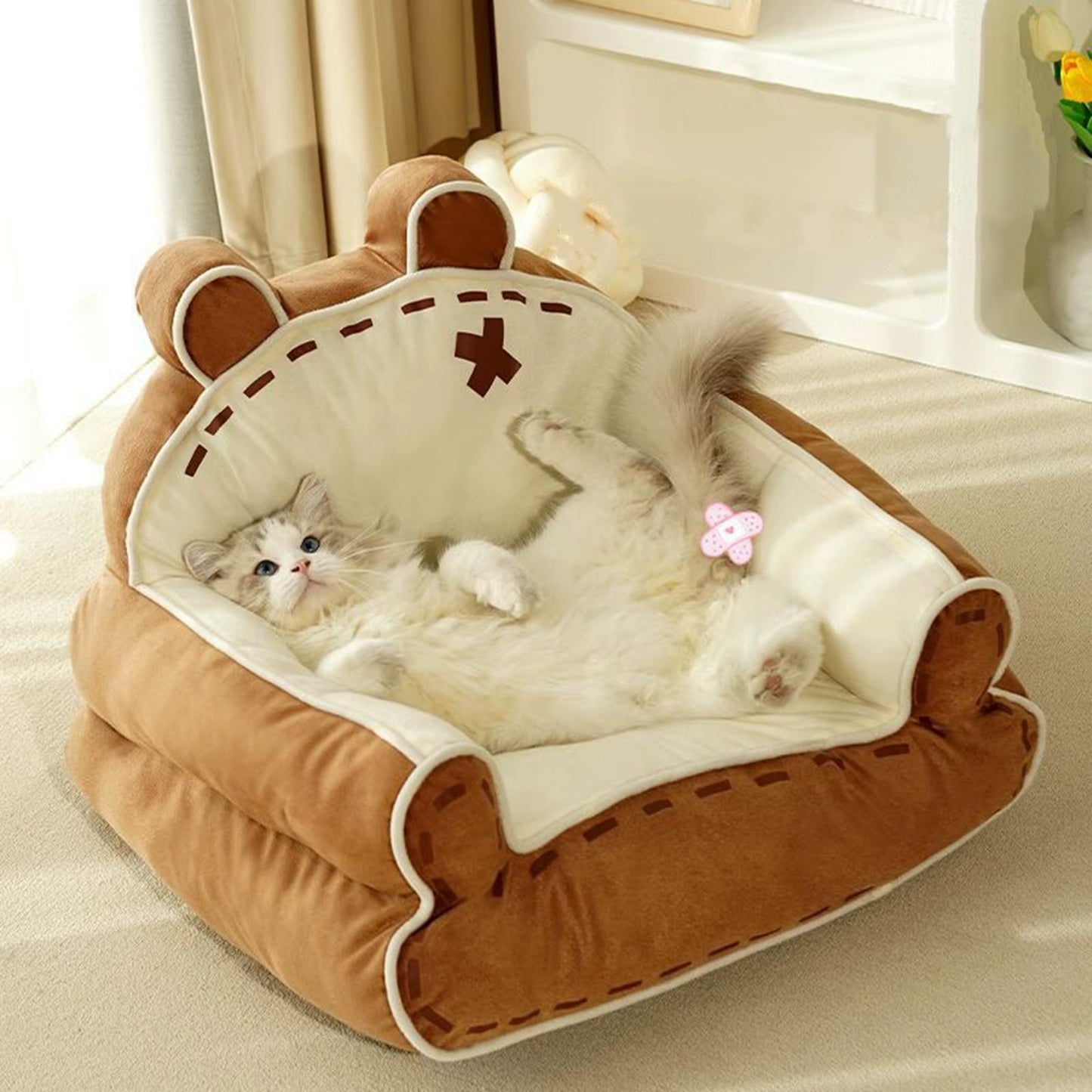 Pet Cute Plush Sofa Bed