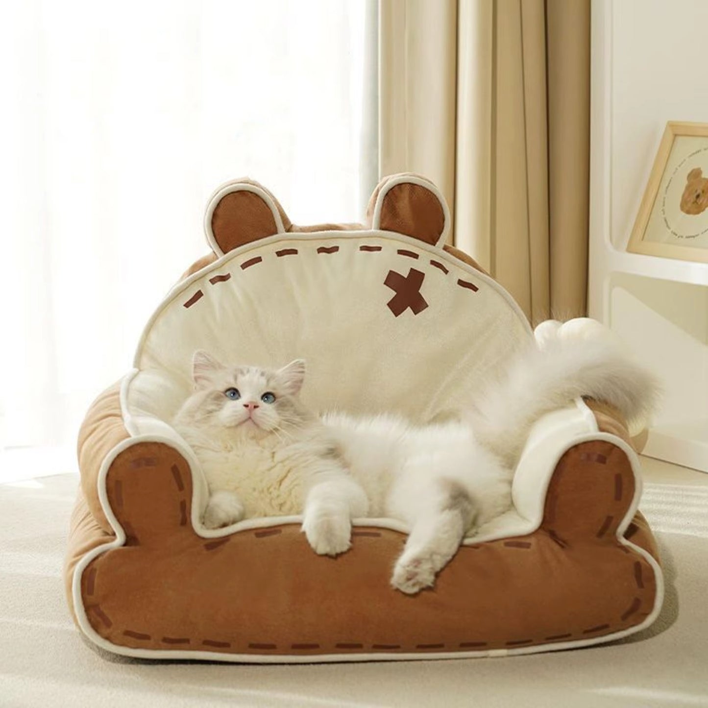 Pet Cute Plush Sofa Bed