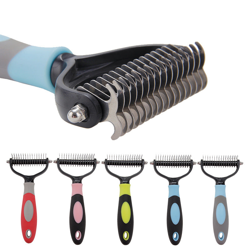 Pet Double-Sided Deshedding Comb