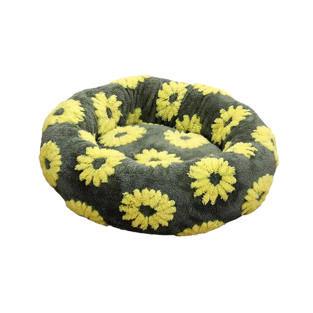 Pet Plush Tunnel Donut Bed